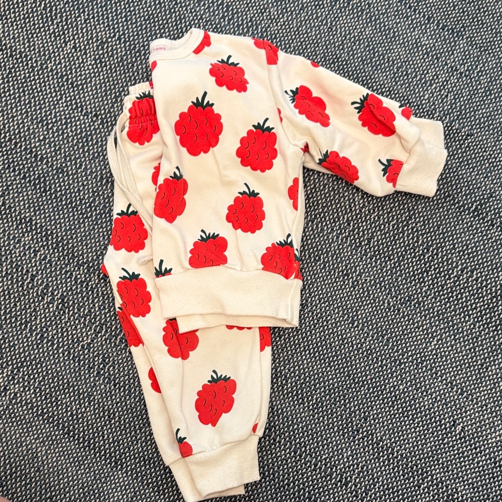 Tiny Cottons 2T raspberry set